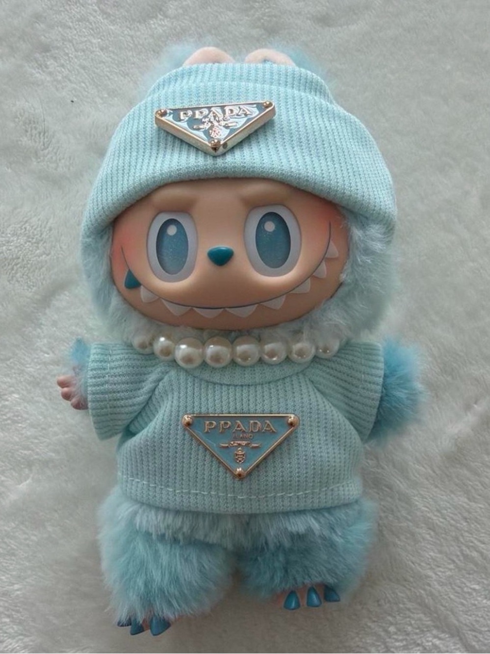 POP MART The Monsters Big into Energy x Labubu plush pendant in Hope